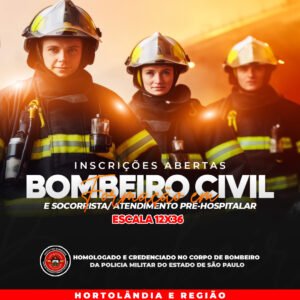 Curso de Formação Bombeiro Profissional Civil 1ª Turma Noite 12x36  Par  Hortolândia 2026